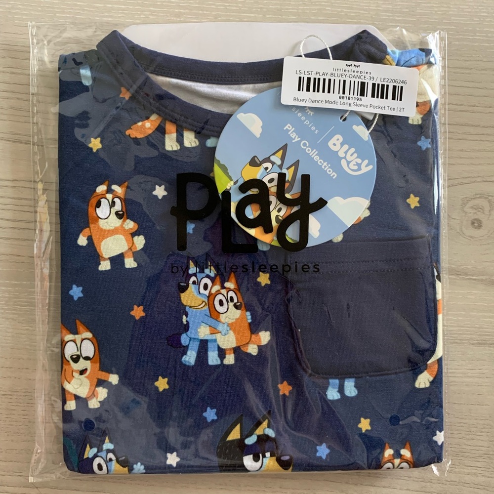 NWT Little Sleepies Bluey Long Sleeve Tee